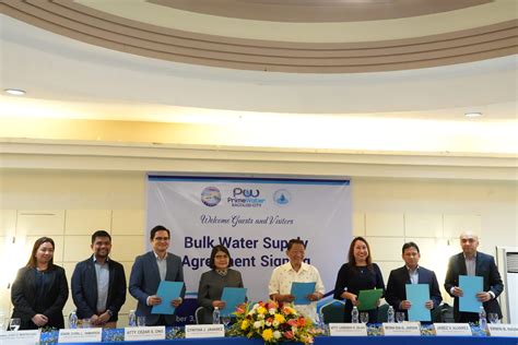 PrimeWater Bacolod Signs Bulk Water Deal for Bacolod City.